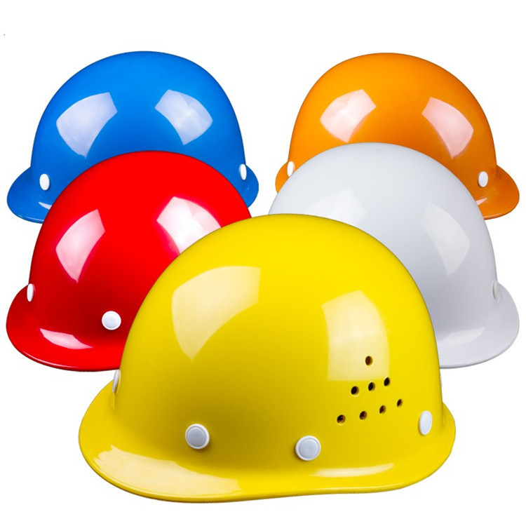 Safety helmet construction site summer Standard PE construction labor protection breathable anti-smashing printing construction site ABS safety helmet plastic factory