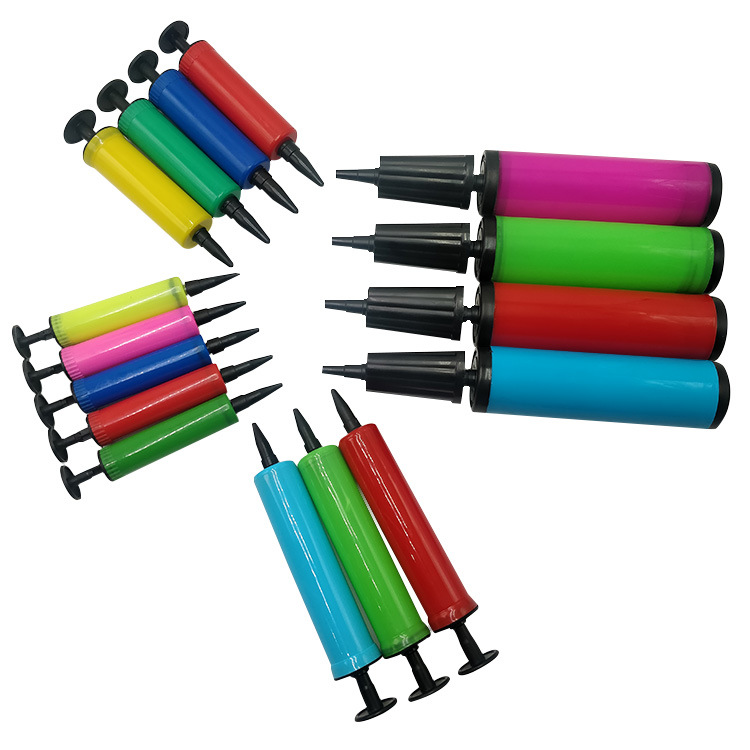 Manufacturers promote 16.5cm portable hand pump U-shaped pillow air bed swimming ring plastic balloon pump