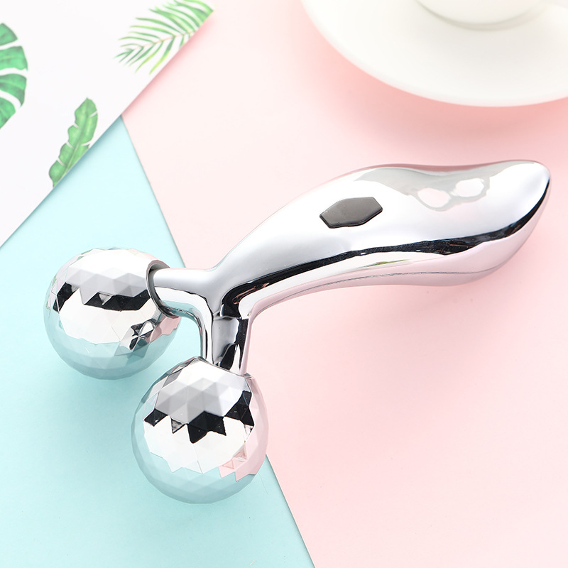 Cross-border 3D manual micro-current roller face slimming instrument V-face facial handheld shaping lifting massage instrument beauty instrument