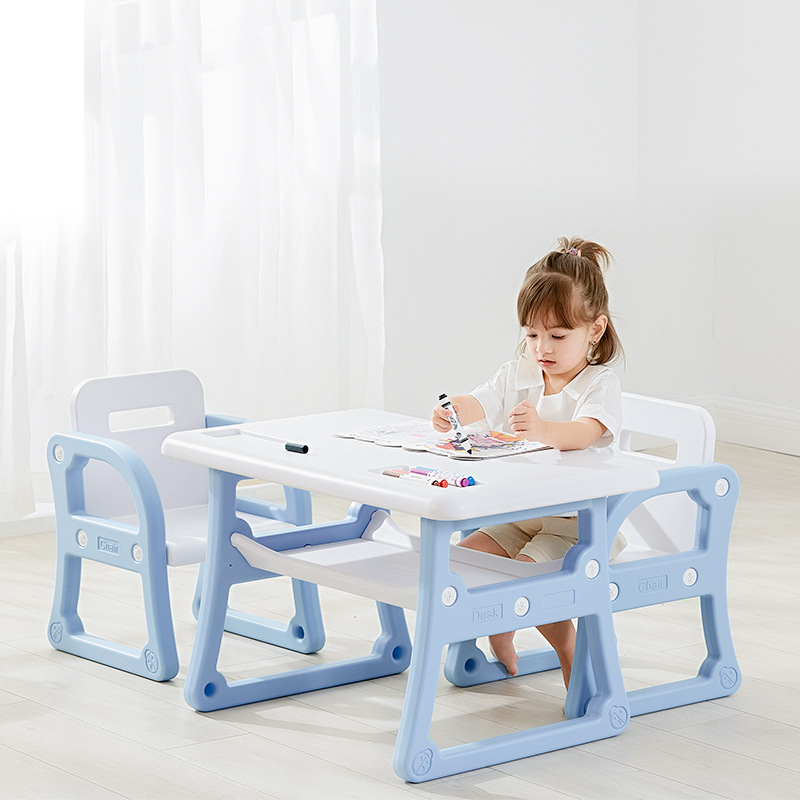 Children's learning and playing tables and chairs modern minimalist tables and chairs set manufacturers wholesale easy to clean children's learning tables and chairs