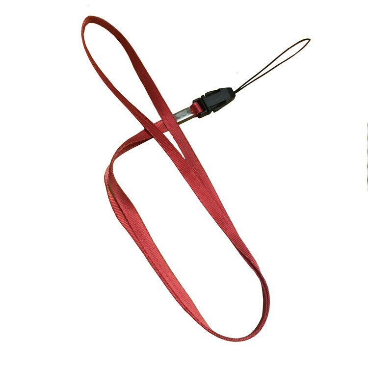 Wholesale 7cm nylon plastic aircraft buckle detachable halter lanyard U disk ID card holder ribbon lanyard