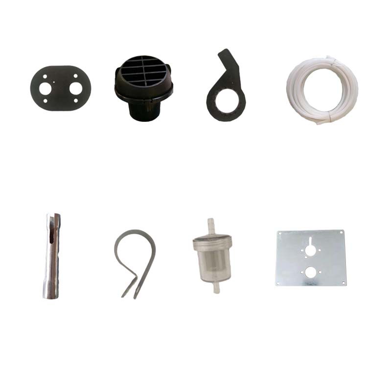 Parking heater accessories clamp air outlet oil pump seat rubber pad mounting plate oil pipe rubber pad