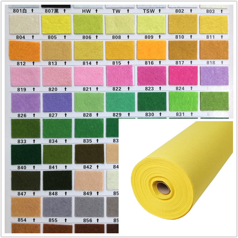 Factory Direct Sales 1. 5mm thick colored Morinda felt 3.8 yuan/size handmade DIY acupuncture non-woven non-woven fabric