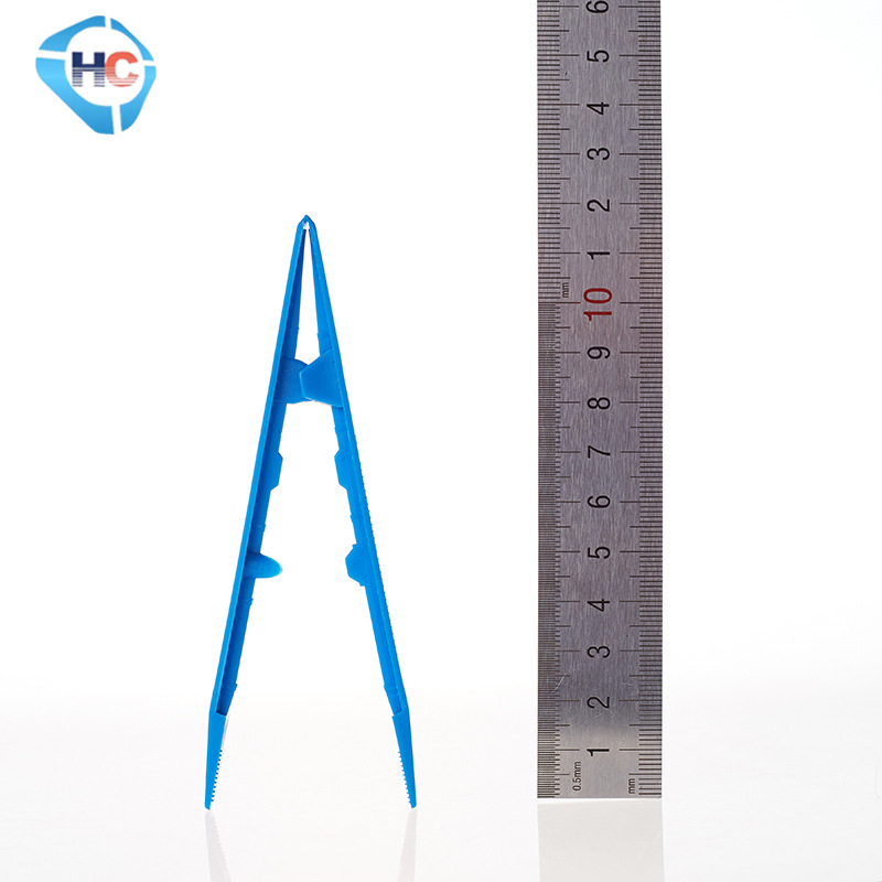 Factory Direct Supply Disposable Tweezers Dressing Tweezers Medical Folding Pointed Tweezers Folding Plastic Tweezers