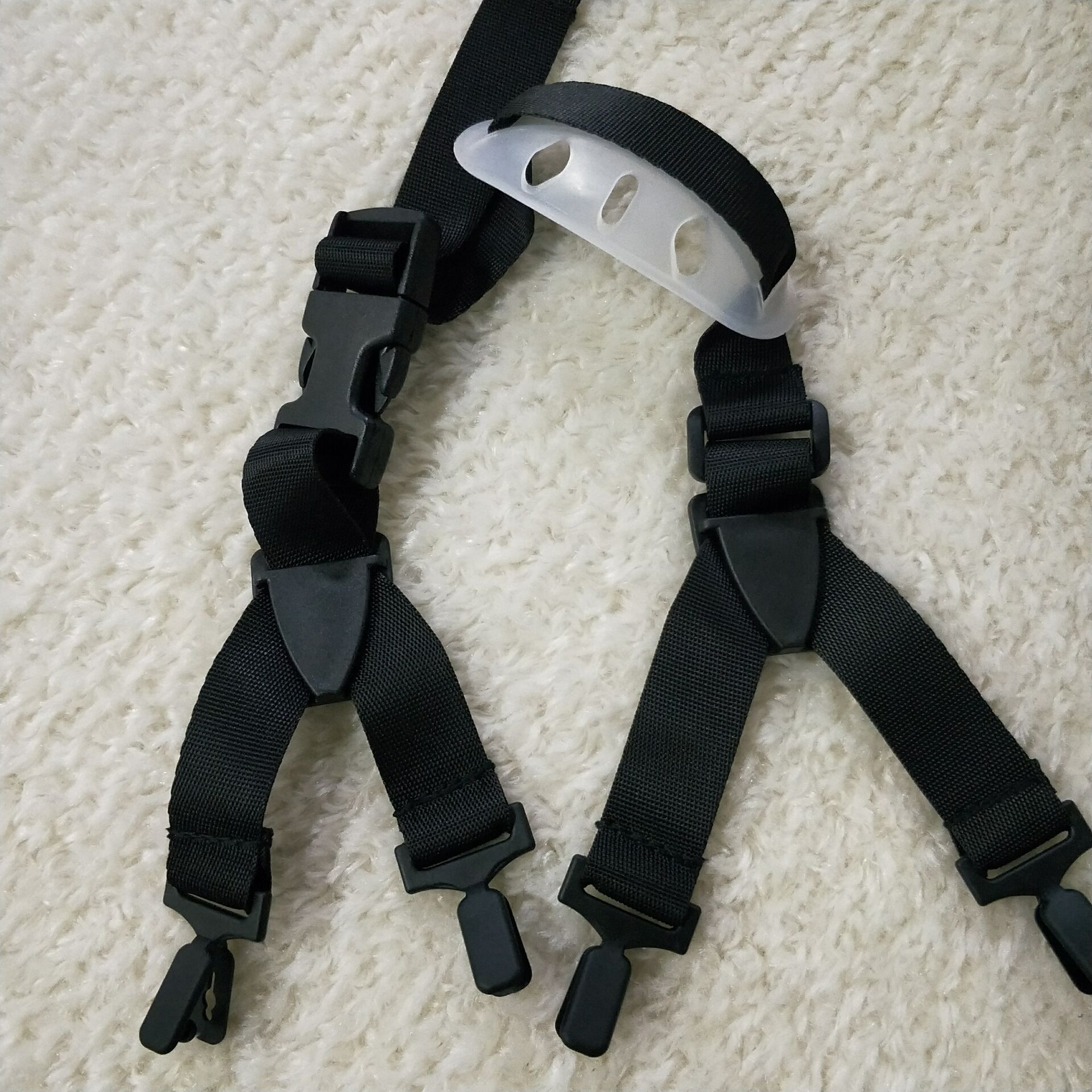 Hat Lower Back Strap, Safety Hat Y-Shaped Chin Strap, Protective Support Buckle Chin Fixation Strap