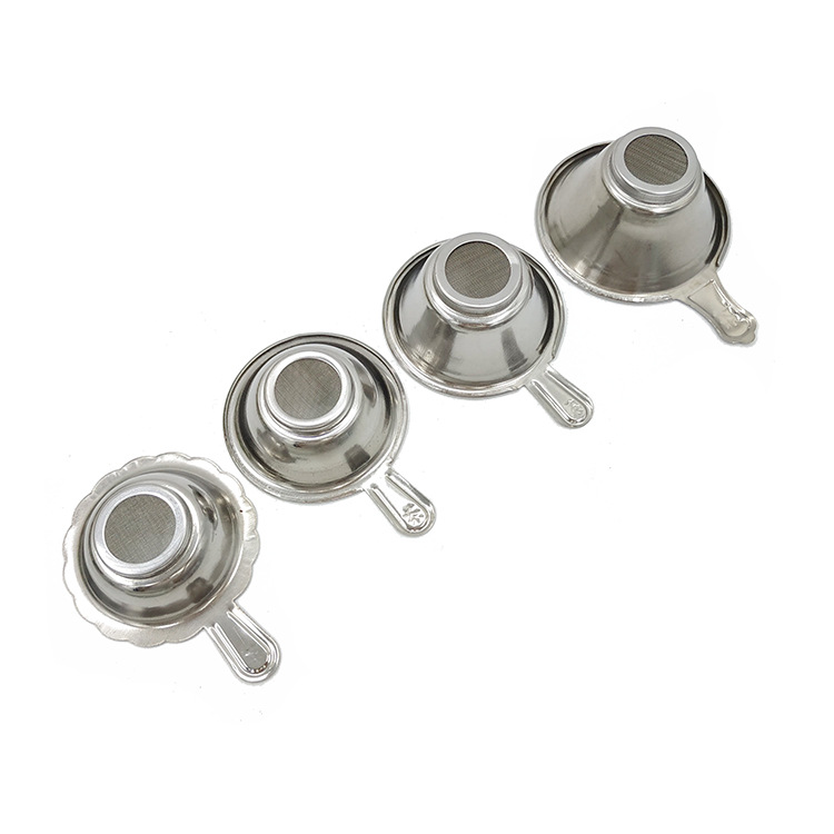 Supply small size stainless steel tea strainer small size filter screen tea set suit small size lace tea strainer