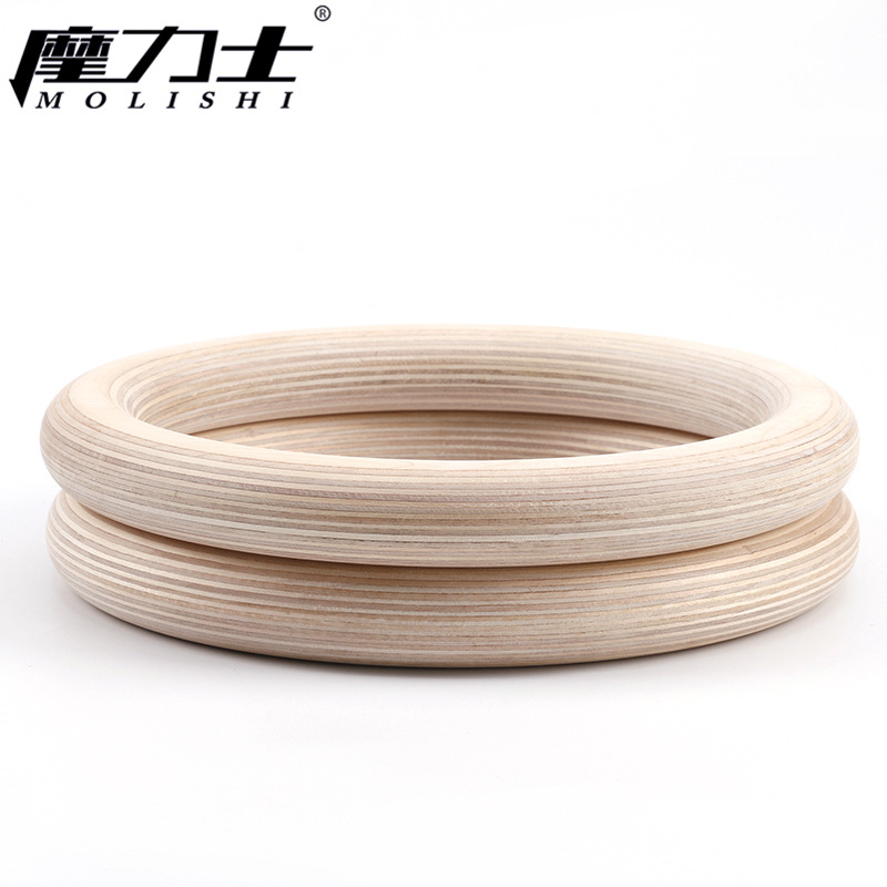 ABS fitness rings Birch fitness rings gymnastics rings home exercise rings factory direct wholesale