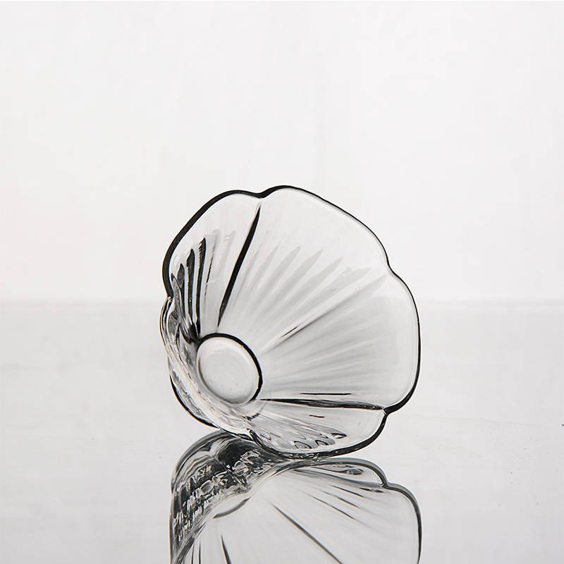 Glass Tasting Cup, Tea Cup, Small Bowl, New Model, Small Capacity, High Borosilicate Glass, Hibiscus Flower Design, Transparent Glass, Elegant Collection, Heat-Resistant