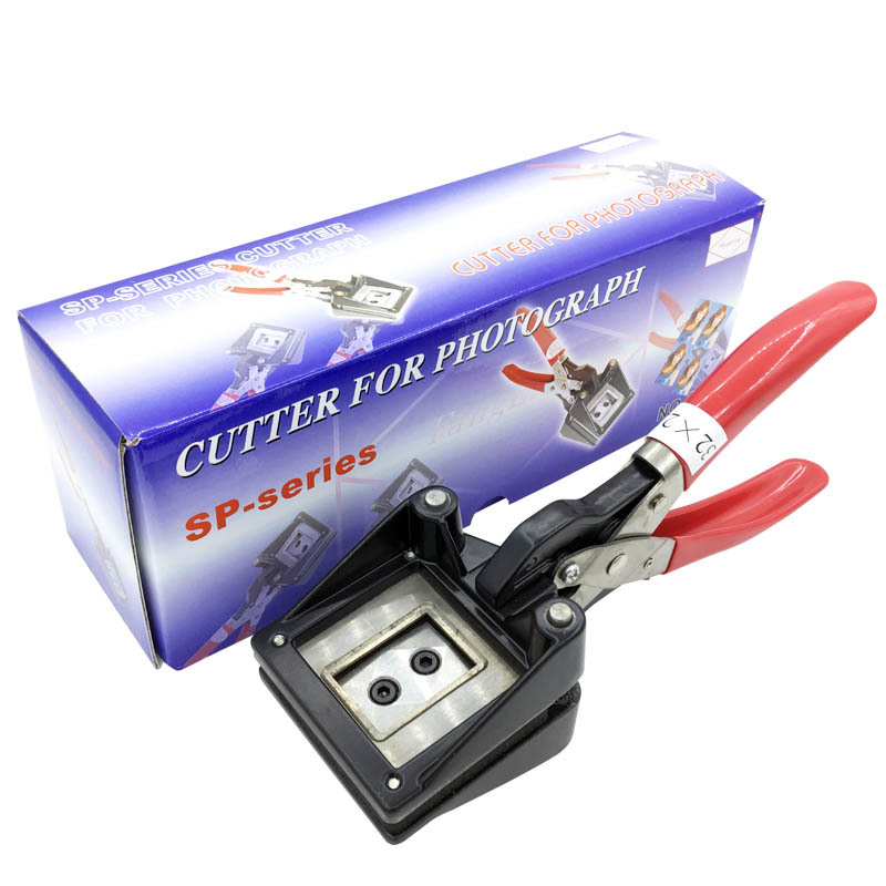 21x31mm Photo cutting pliers one-inch photo certificate hand-held hand-shaped image cutter photo passport driving license cutting card