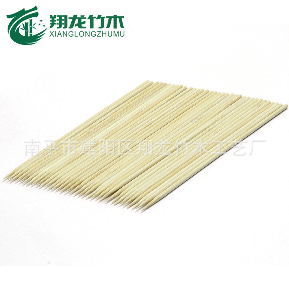Factory production of disposable 5mm diameter bamboo stick disposable alms-bowl chicken Kwantung boiled sugar gourd special round stick