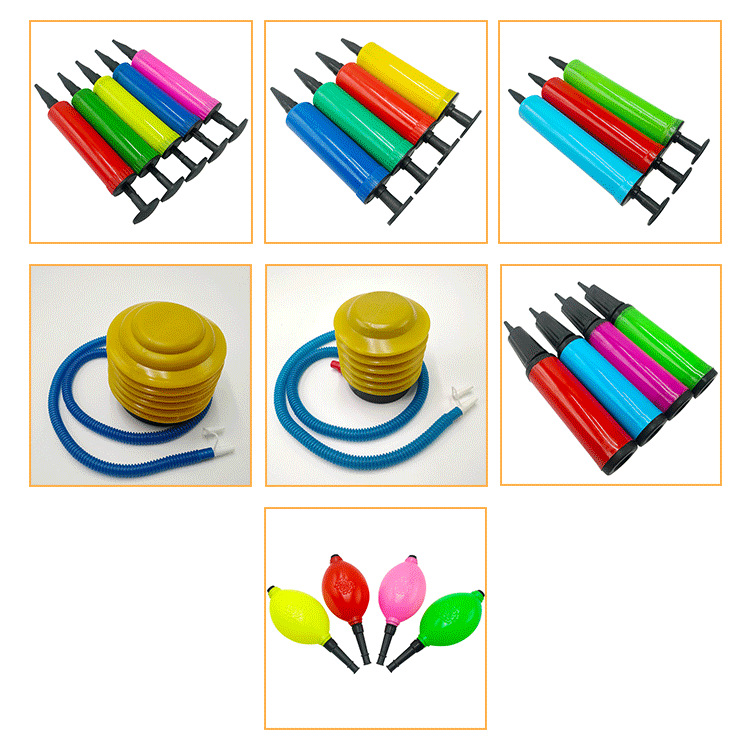 Manufacturers promote 16.5cm portable hand pump U-shaped pillow air bed swimming ring plastic balloon pump