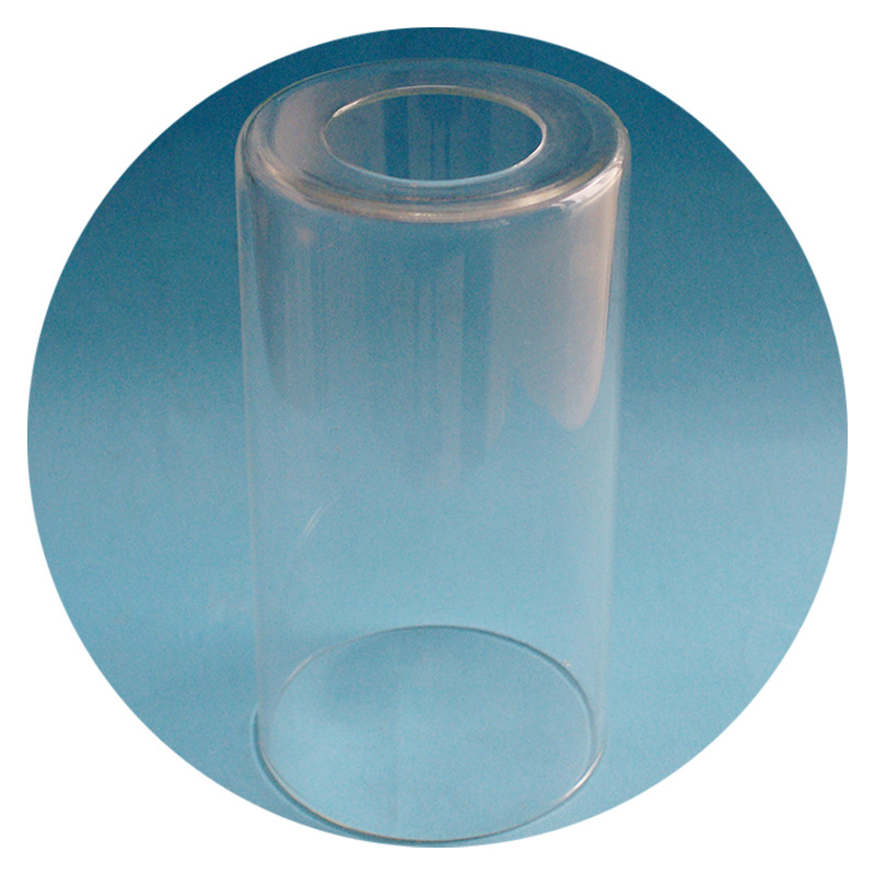 Factory Direct sale High Borosilicate glass tube lampshade withstand high temperature and high pressure resistant sealed middle hole glass tube lampshade
