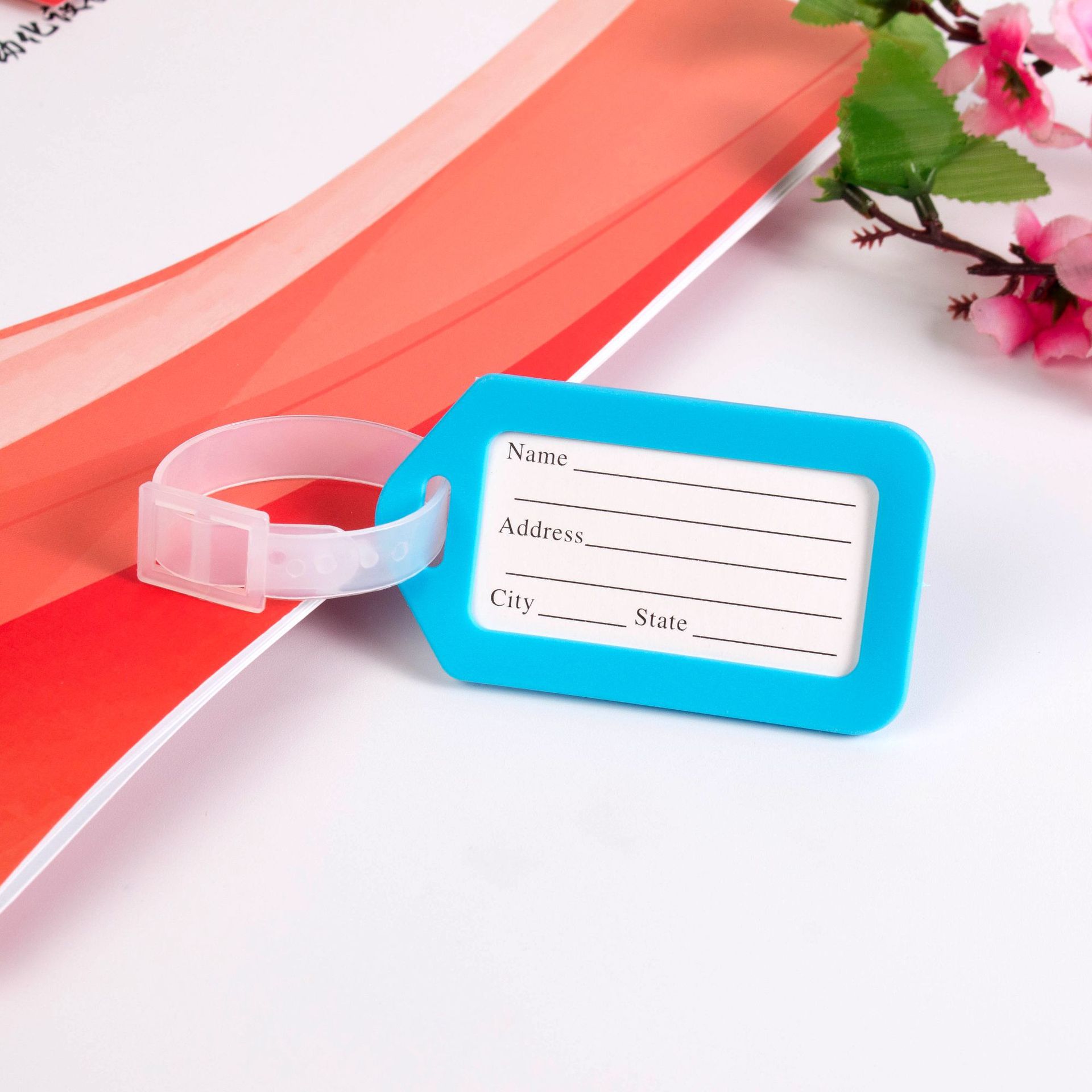 Spot plastic luggage tag label brand name logistics brand luggage case check-in listing aircraft card boarding pass