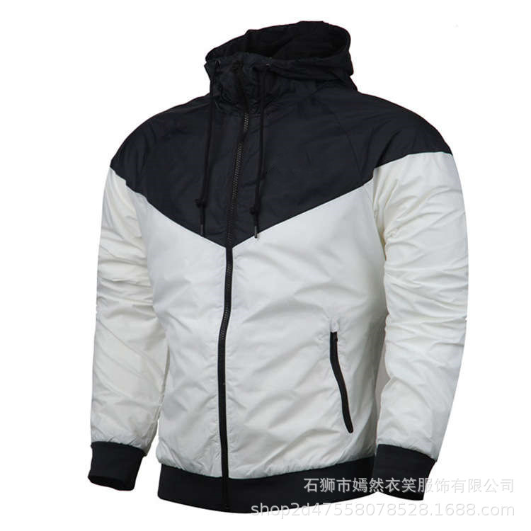 Cross-Border Aliexpress Amazon Spring and Autumn Men's Sports Windbreaker Jacket Running Student Class Uniform One Piece Dropshipping