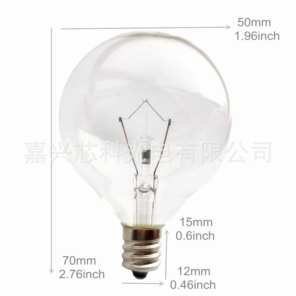 G 50 110 V120V25W E12 bulb American standard bulb aromatherapy lamp bulb string warm color dimmable