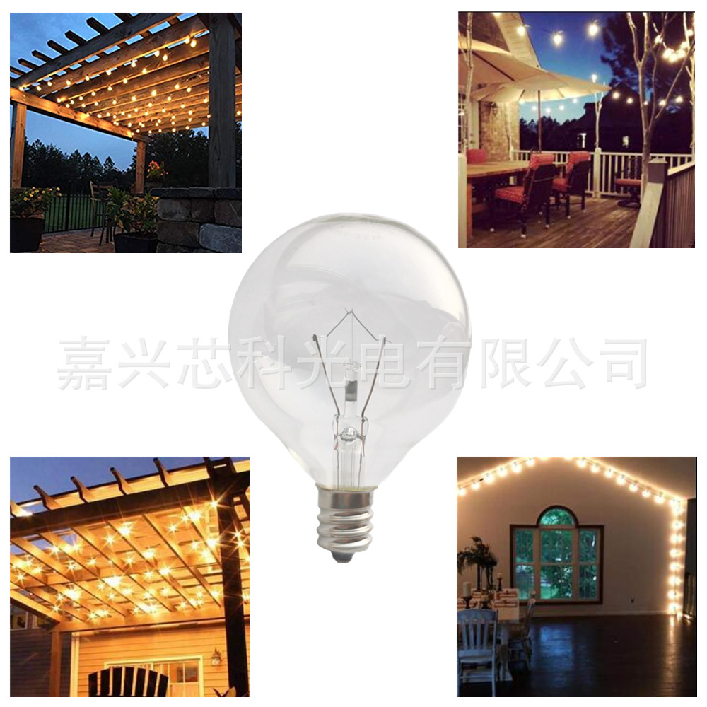 G 50 110 V120V25W E12 bulb American standard bulb aromatherapy lamp bulb string warm color dimmable