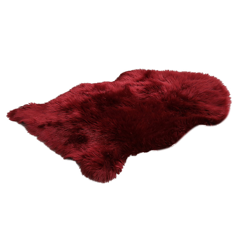 High-End Wool Cushions in Stock, Imitation Wool Carpets, Plush Carpets, Sofa Cushions, Whole Imitation Goatskin Foot Pads, High-End Feel
