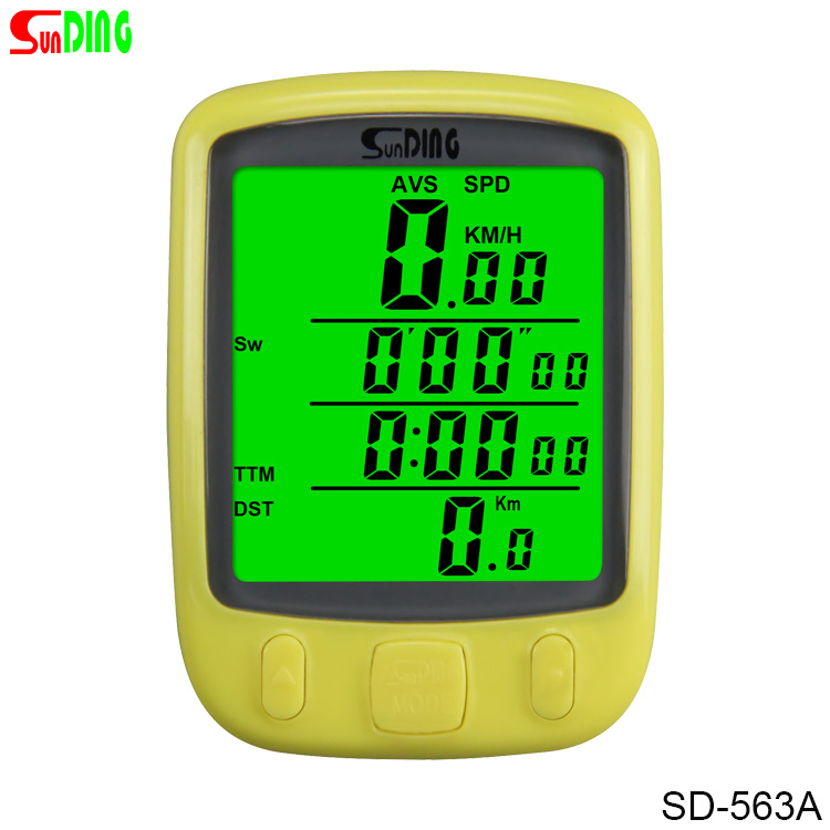 Bicycle Code Watch Waterproof Luminous 563 Wired Riding Equipment Stopwatch Sports Timer Chinese and English