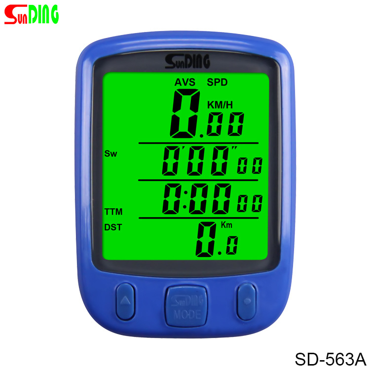 Bicycle Code Watch Waterproof Luminous 563 Wired Riding Equipment Stopwatch Sports Timer Chinese and English