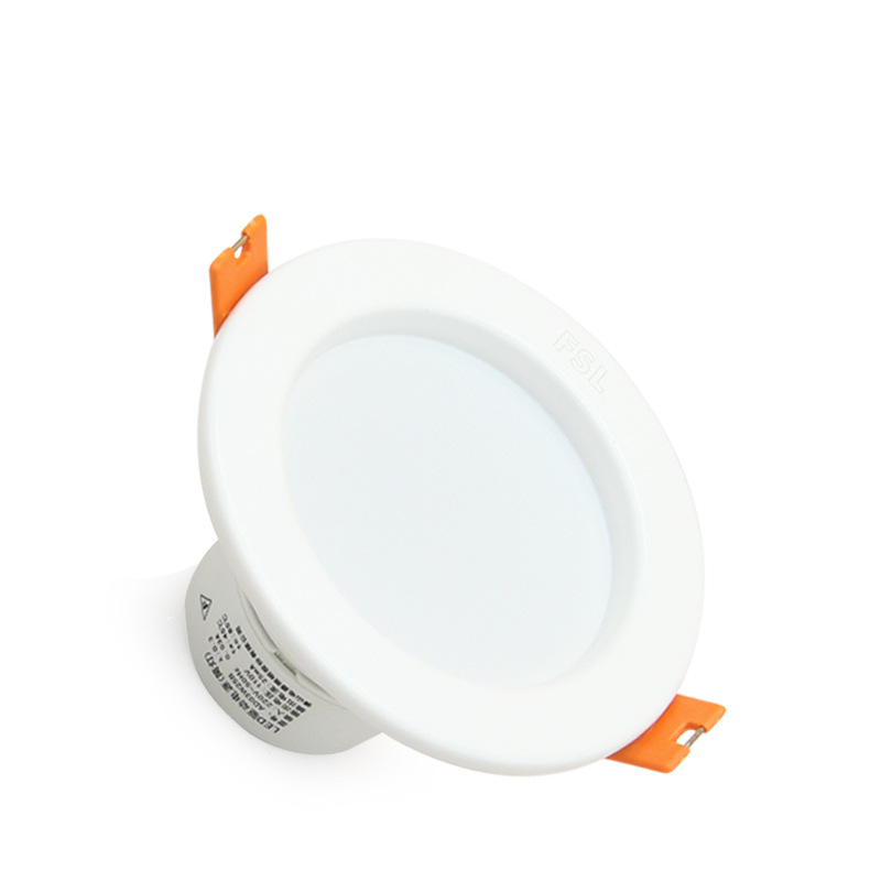 led Downlight 3W ceiling lamp embedded 2.5-inch hole 7.5-inch ultra-thin panel light three-color light changing barrel light