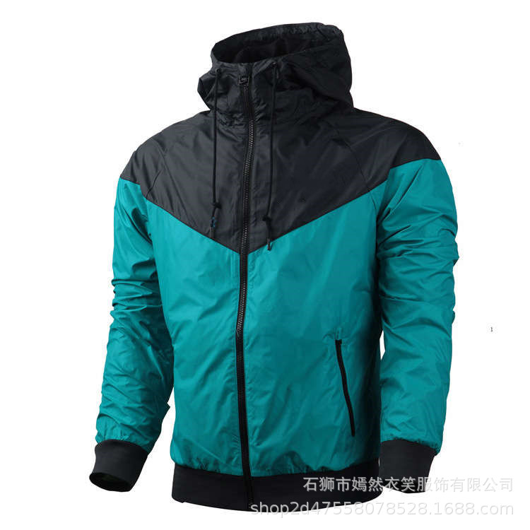 Cross-Border Aliexpress Amazon Spring and Autumn Men's Sports Windbreaker Jacket Running Student Class Uniform One Piece Dropshipping