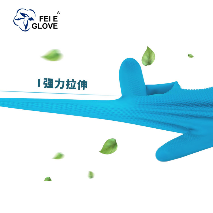 Dishwashing gloves housework cleaning non-slip durable kitchen bowl household laundry waterproof latex rubber gloves wholesale