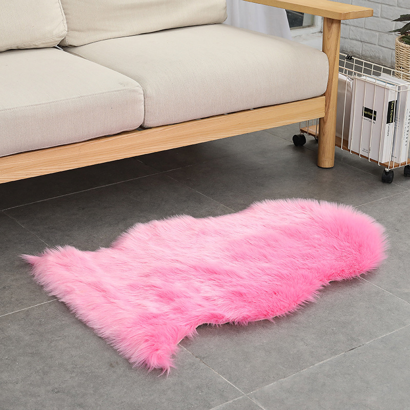 High-End Wool Cushions in Stock, Imitation Wool Carpets, Plush Carpets, Sofa Cushions, Whole Imitation Goatskin Foot Pads, High-End Feel