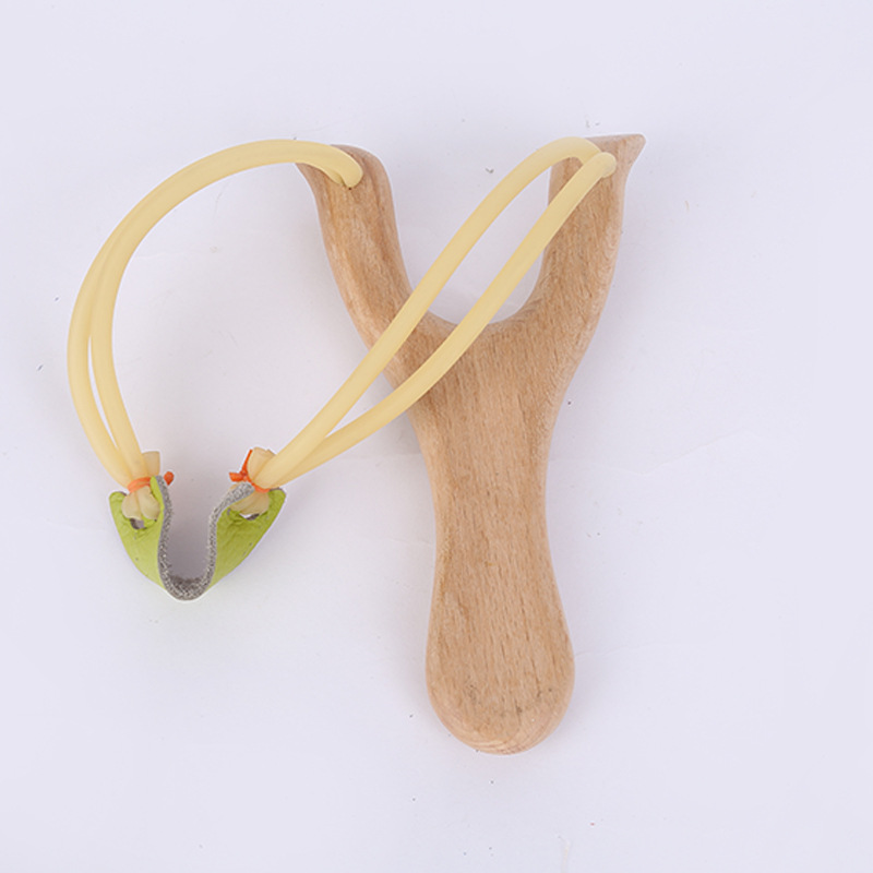 Factory direct white beech wood traditional slingshot outdoor childhood nostalgic toys outdoor wooden handle scenic spot stall wholesale Wood