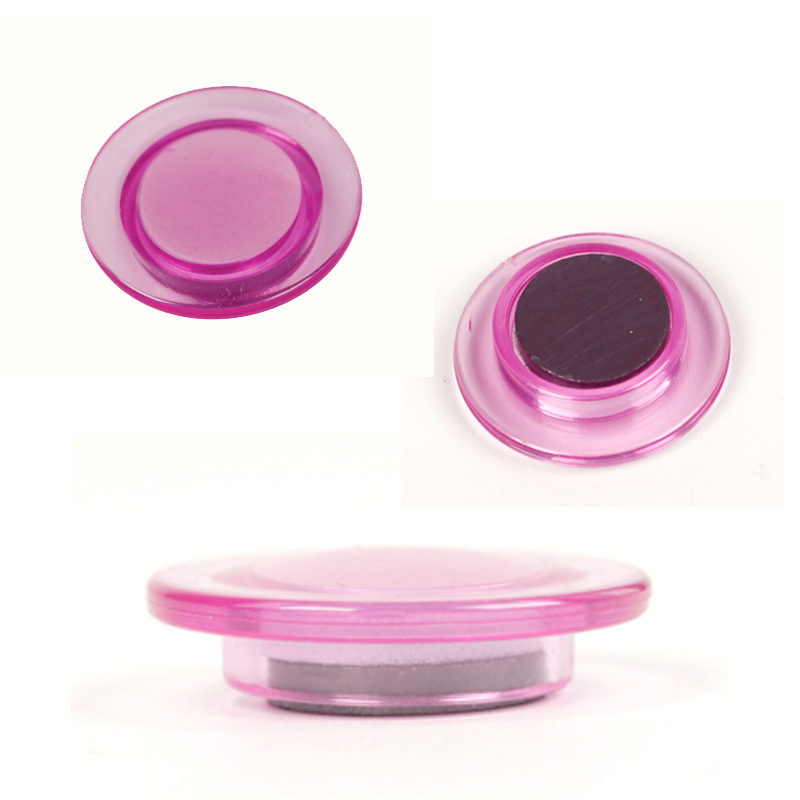 Transparent magnet set whiteboard accessories Color School Office teaching aids 3cm Crystal strong magnetic nails factory wholesale