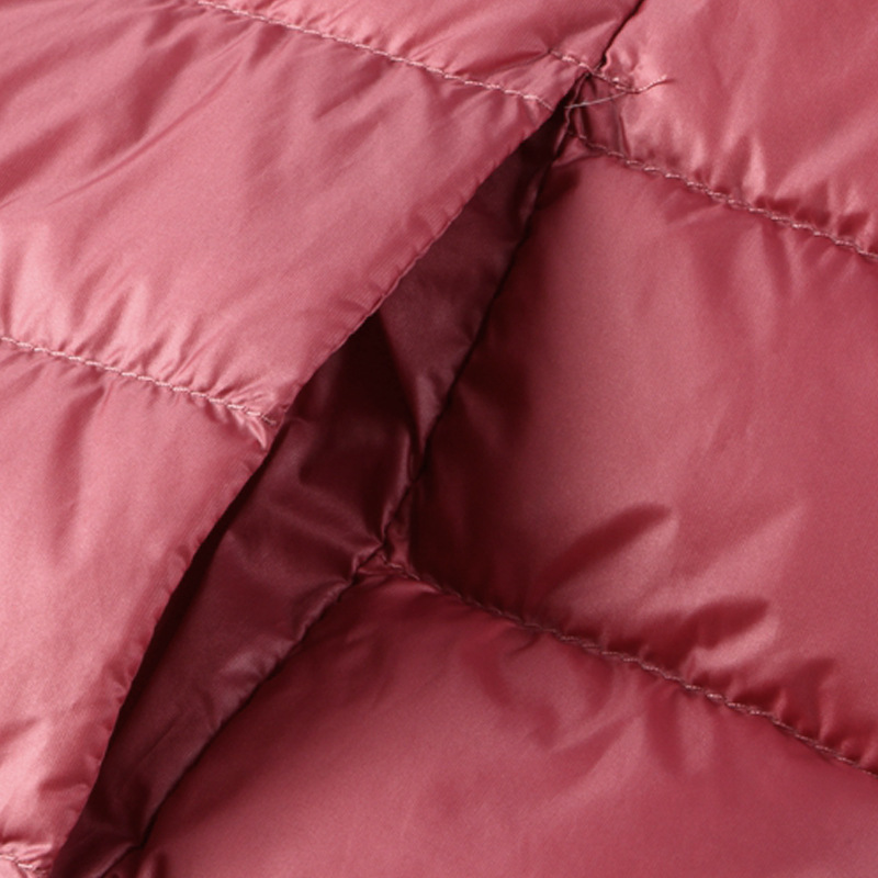 Down Vest Women's Autumn and Winter New Round Neck Zipper Plus Large Size White Duck Down Light Short Vest nylmj