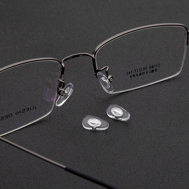 Silver Core Nose Pads, Metal Core Plastic Nose Pads, Twisted Screw Type, Left and Right Aluminum Core Stipules, Glasses Accessories