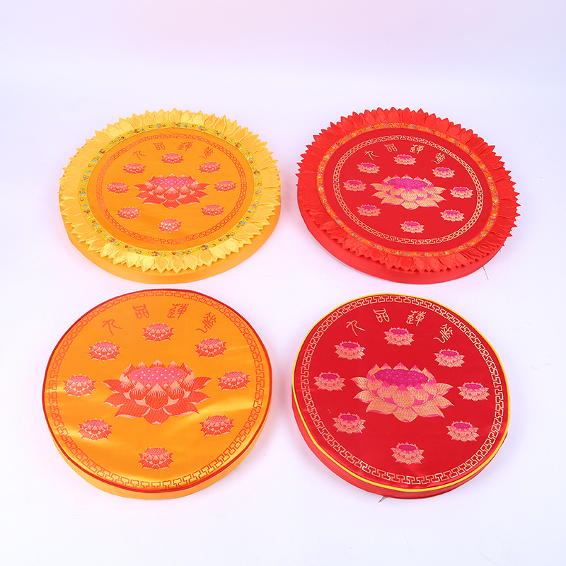 Factory spot wholesale worship mat futon Buddha Hall worship Buddha kneeling mat Lotus playing cushion meditation mat kowtow kneeling