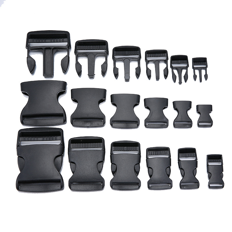 Factory Direct high quality 1-5cm bags plastic buckle adjustable waist bag safety plastic book bag buckle in stock supply