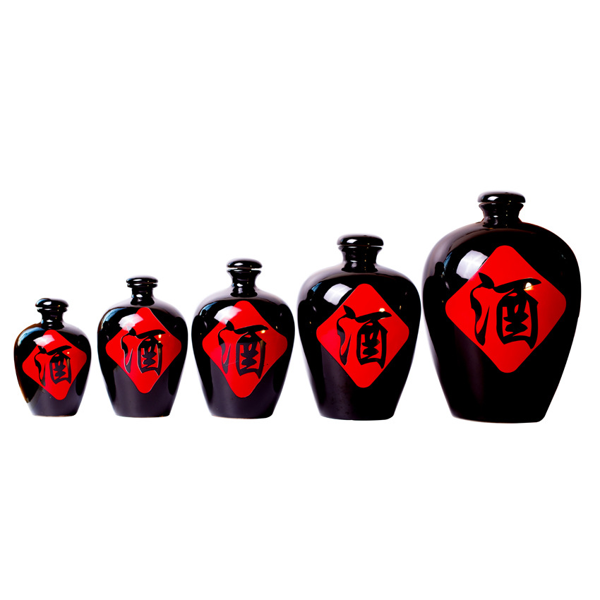 1/2/3/5/ 5kg Pack Ceramic Wine Bottles Antique Liquor Clay Ceramic Wine Jars Wine Pots Wholesale Empty Wine Bottles Wine Jars