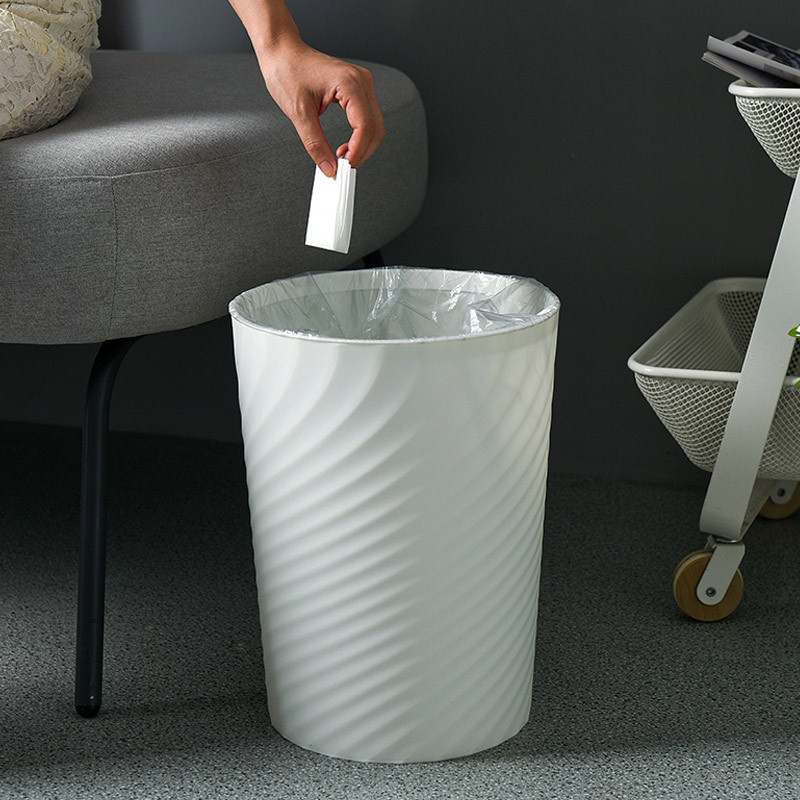 Household trash can classification living room without lid large Nordic creative bedroom kitchen bathroom toilet tube office