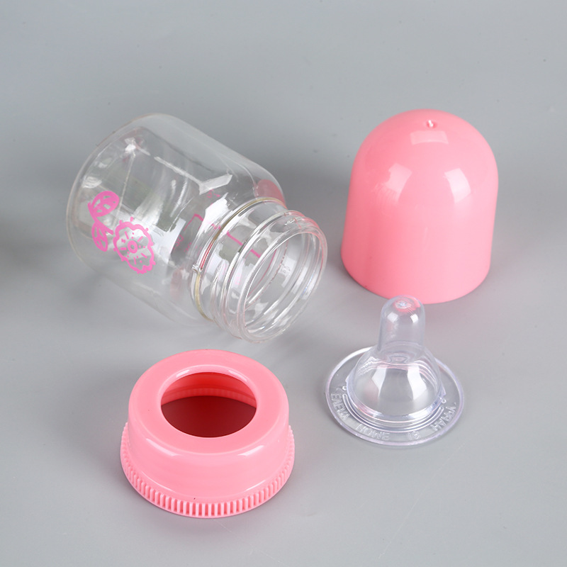 0-6 Months Old Baby Small Bottle 60ml Drinking Standard Caliber Straight Small Milk Bottle Safe Milk Bottle