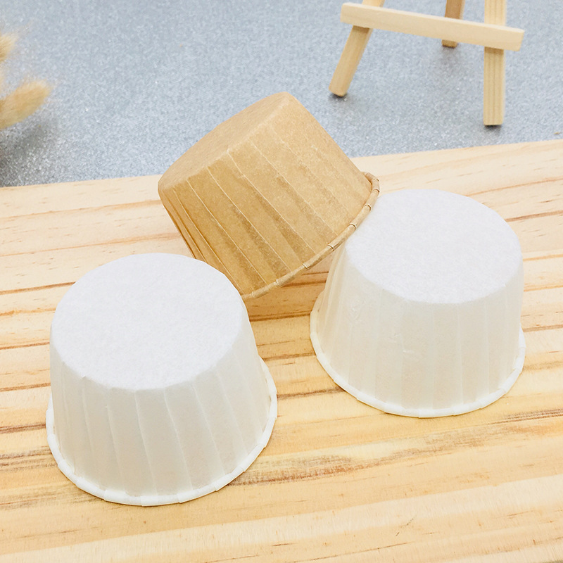 White natural color Muffin paper cup cake cup roll-up paper cup baking cup baking tools manufacturers shipped