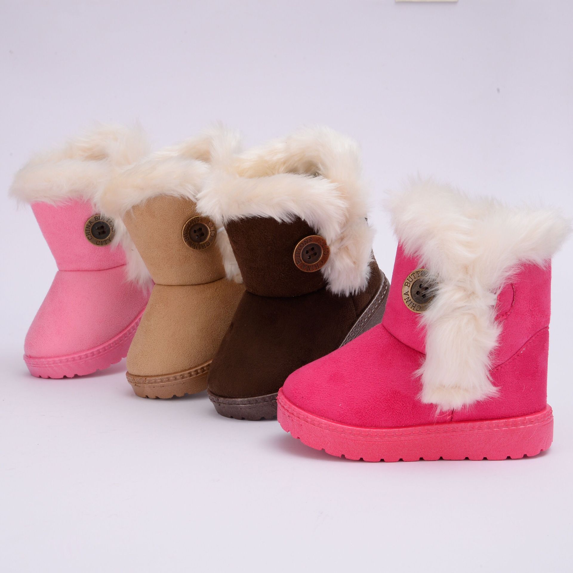 Cross-border children's shoes children's snow boots padded children's boots warm cotton shoes manufacturers wholesale a generation