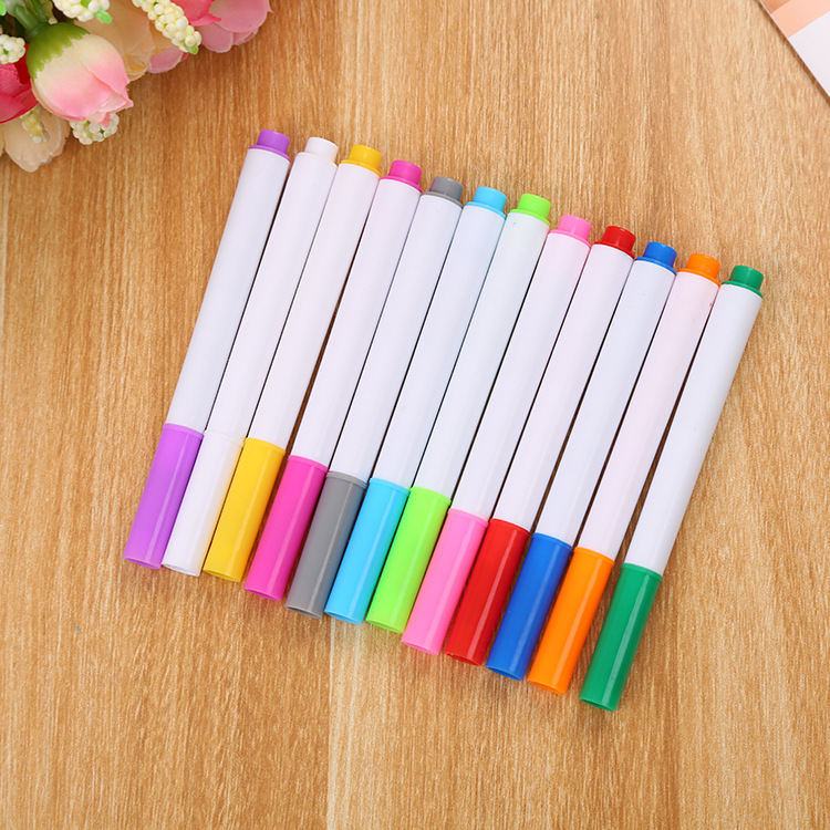 Color liquid chalk dust-free erasable LED fluorescent light board pen children graffiti painting blackboard pen manufacturers wholesale