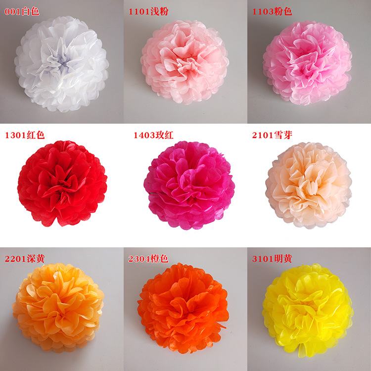 10 inch 25cm foreign trade craft European and American peony paper flower ball wholesale shopping mall decoration wedding birthday party layout