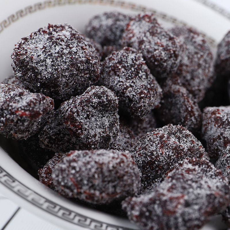 Authentic nine-made dried red bayberry large and medium-sized Chaoshan candied fruit preserved sweet and sour snacks cold fruit handmade crystal sugar red bayberry