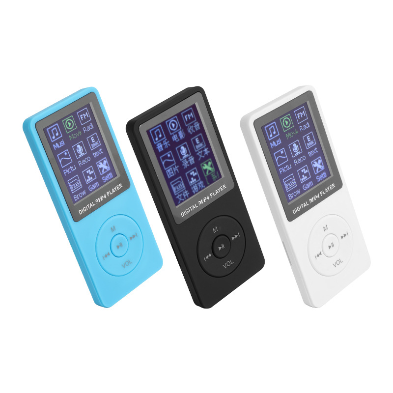 Factory wholesale card mp4 player mini mp3 student Walkman 8G machine storage e-book recording pen mp4