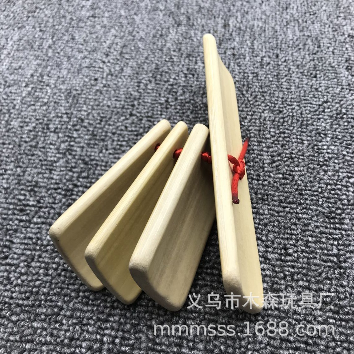 Children's bamboo non-pattern fast Board white embryo sound board four pieces white embryo small fast board exercise baby entry performance beginner