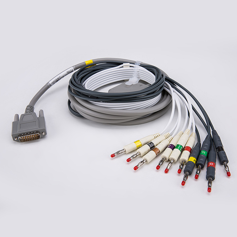 Ecg Machine Lead Wire Ecg Accessories Ecg Machine Twelve Lead Wire Suction Ball Chest Ball Limb Clamp