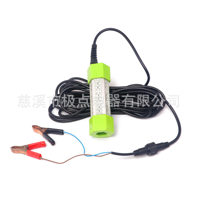 High power 70W130W aluminum alloy DC12V hexagon green white blue yellow LED underwater fishing lamp fish lamp