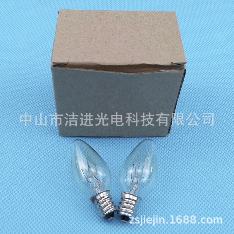 C7 E 12 120V 15W Sharp bubble salt crystal lamp dimmable Shentai warm yellow bulb aromatherapy lamp heating bulb