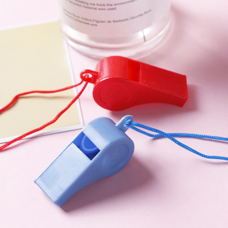 With rope OK whistle referee whistle with lanyard cheer props refueling whistle kindergarten gifts