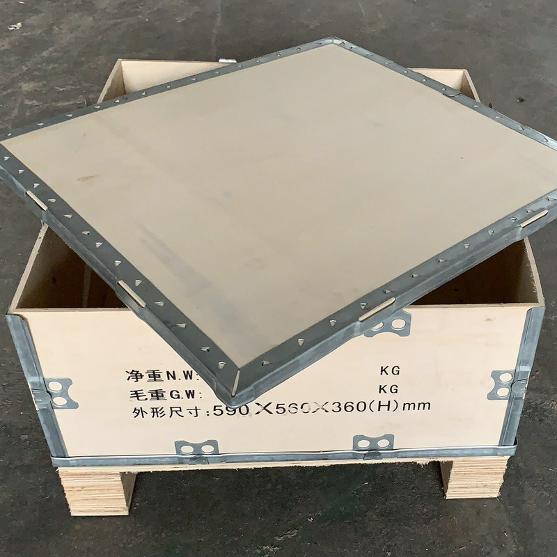 Detachable Snap-Lock Plywood Crate, Fumigation-Free Logistics Turnover Box, Steel-Edged Box with Steel Strip