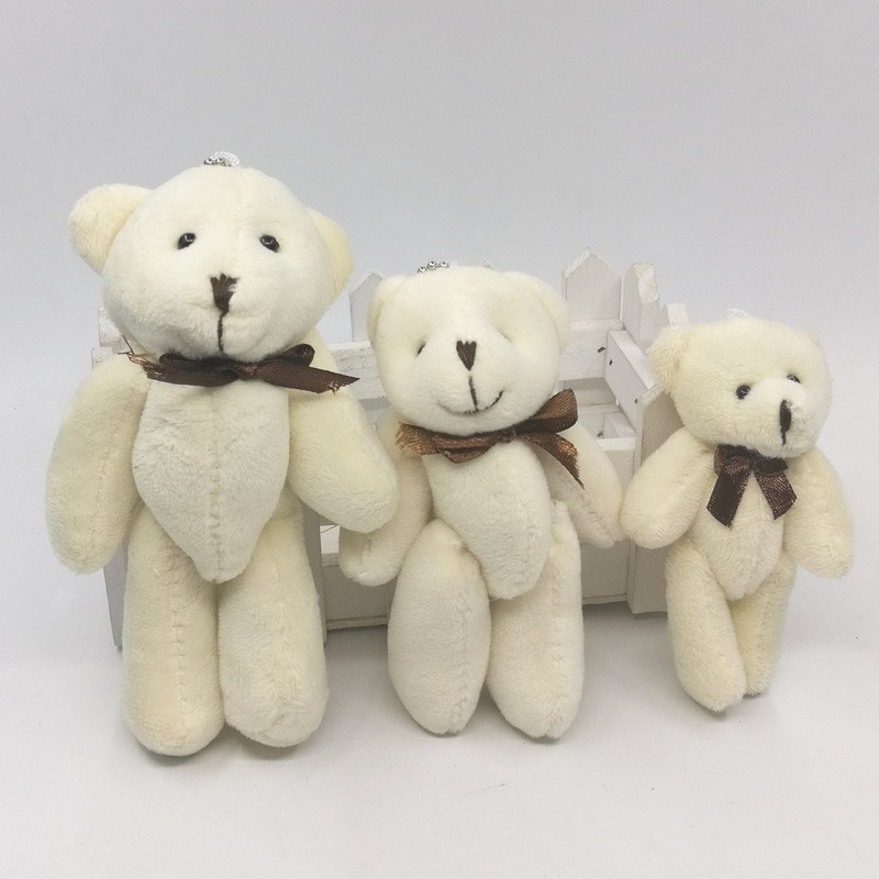 Mobile phone pendant wedding gift accessories joint bear tie bear Teddy Bear Plush Toy candy bag bouquet bear