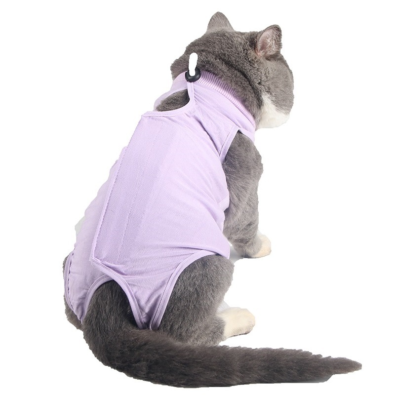 Cross-Border Cat Clothes, Female Cat Sterilization Clothes, Anti-Licking Breathable Elastic Weaning Postoperative Clothes, Pet Sterilization Clothes, Cat Rehabilitation Clothes